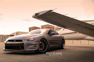 Nissan GT-R Black Edition by AMS Performance with Strasse Wheels 2014 года